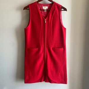 🌟Host Pick🌟 Talbots Vintage Wool Sweater Vest Dress - Red